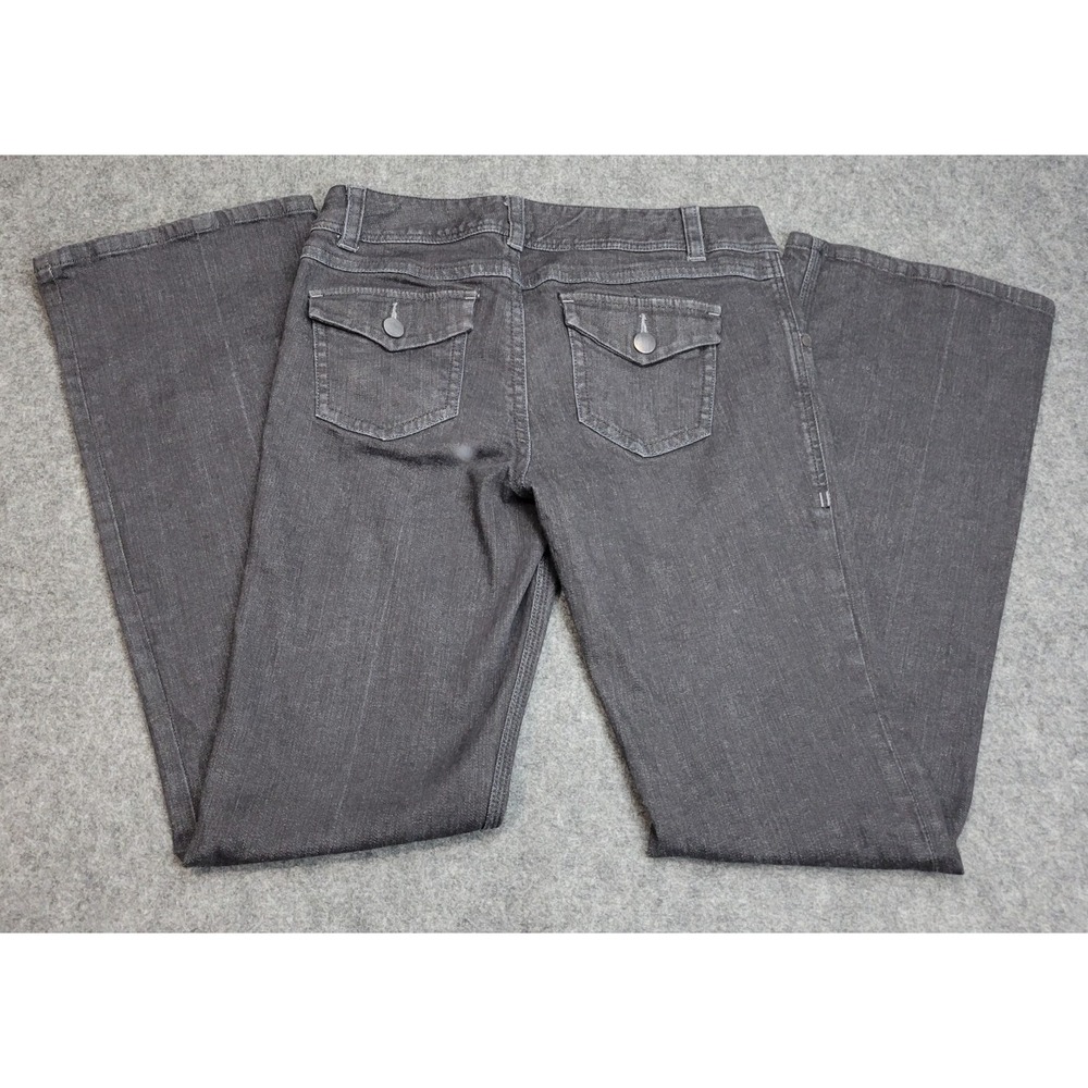 Cabi Jeans  Womens 10 Gray Low Rise Streetwear Grunge Bootcut Flare‎ Y2K Fairy